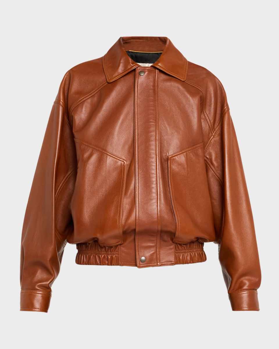 Oversized Leather Jacket